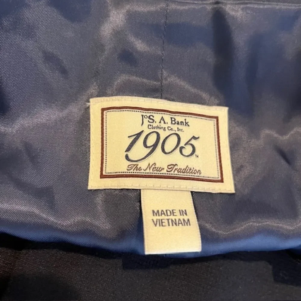 NWT Jos. A. Bank Men's Navy Dress Vest 98% Wool 39 Long‎